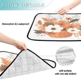 thumbnail image 3 of Washable Pet Pee Pads with Super Absorbent Reusable Training Pads for Dogs & Cats Orange and White Flowers and Pumpkins, 3 of 6