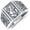 B1.PIXIU Ring (Countertop), variant on Feng Shui Pixiu Mantra Sterling Silver Amulet for Attracting Wealth, Lucky Protection, Wealth Buddhist Jewelry Feng Shui Ring for Men and Women