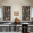 thumbnail image 2 of Mushroom (72) Kitchen Curtains - Vintage Tier Curtains for Bathroom Living RV Rod Pocket Window Drapes 36 Inch 2 Panels Set 27.5"x39" Window Treatment Tiers, 2 of 4