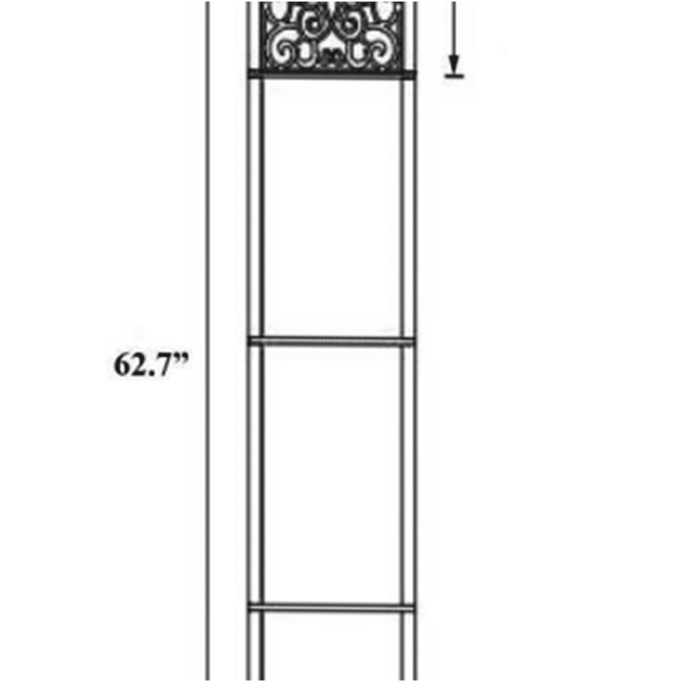 JERFIT 3-Tier Wood Floor Lamp with Floral Fabric Shade, Shelf Floor Lamp for Living Room, Bedroom, Study