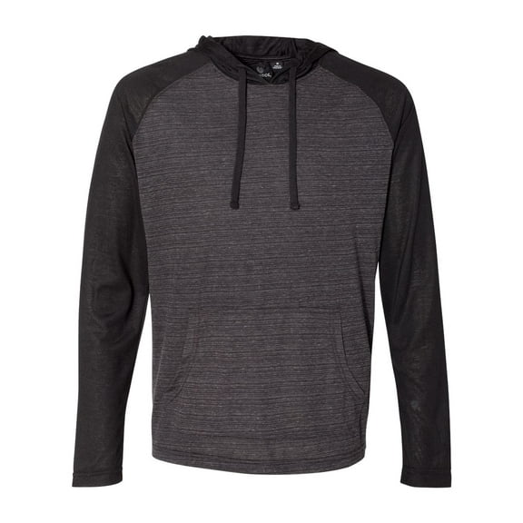 Burnside - Yarn-Dyed Hooded Raglan T-Shirt - 8127, CARBON, S