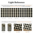 thumbnail image 5 of BERTHMEER 2'x6' Runner Rugs for Hallway Bathroom Bedroom Entryway Kitchen Non Slip Geometric Modern Rhombus Checkered Contemporary Washable Indoor Runner Rugs, Black & Beige, 5 of 5