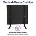 thumbnail image 4 of Wheelchair Lumbar Pillow - Back Pain Relief - Contours Your Lower Back Posture - Adjustable Back Support Pillow - Prevents Wheelchair Hammocking - 20" x 19", 4 of 5