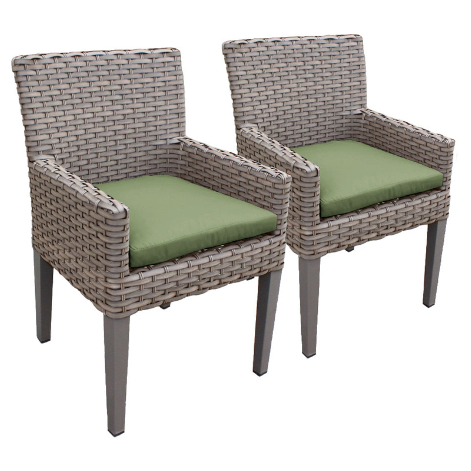 TK Classics Oasis Outdoor Dining Chairs with Arms