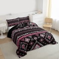 thumbnail image 3 of Castle Fairy Minimalist Aztec Full Size Comforter Sets,Bohemian Tribal Bedding Sets, 3 of 8
