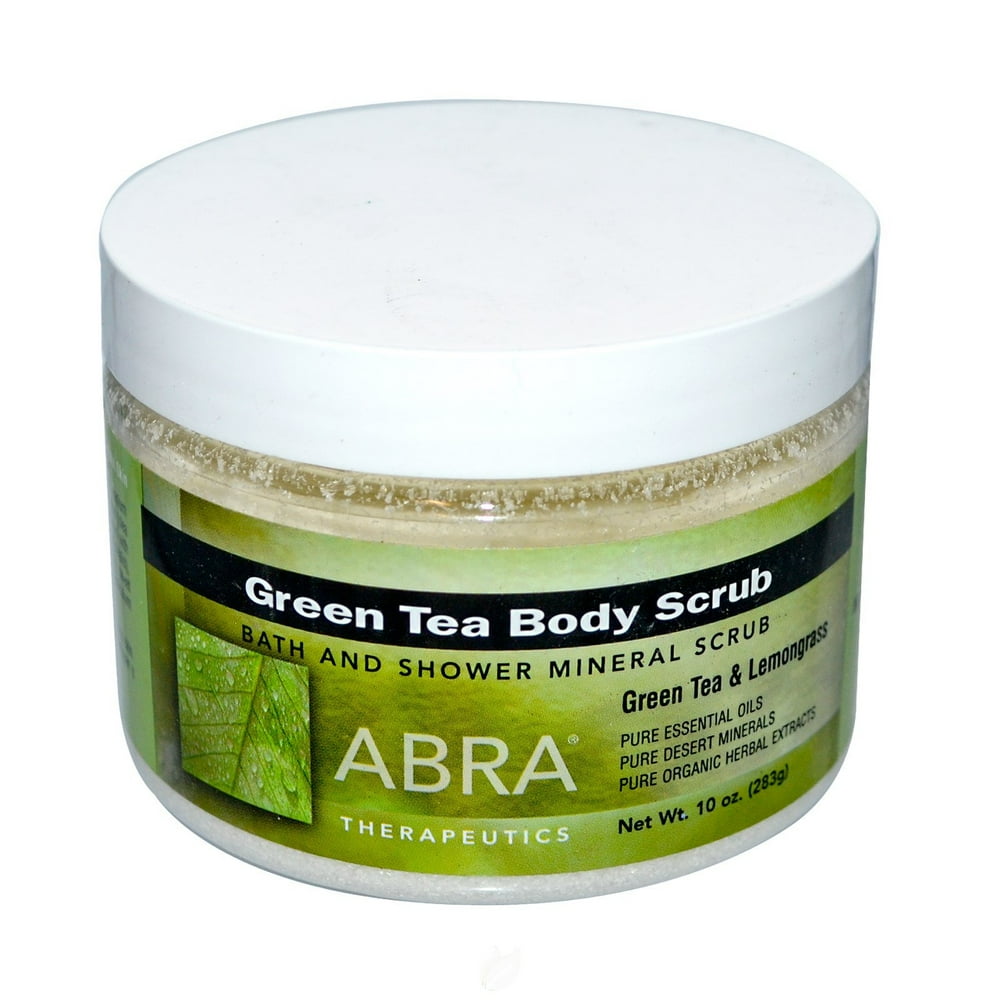 Green Tea Body Scrub 10 oz by Abra Therapeutics, Pack of 2 Walmart