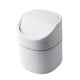 thumbnail image 2 of Mini de con tapa, pequeño contenedor de almacenamiento de escritorio Papelera con tapa abatible para cocina, , oficina Blanco con tapa abatible Soledad Papelera de escritorio, 2 of 8