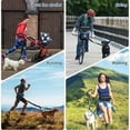 thumbnail image 4 of Mains Libre Chien Laisse avec Sac à Taille Chien Courir Laisse Nylon Durable Déchets Chien Formation Laisse Premium Chien Traction Corde Chien Fournitures pour la Course Marche Formation Randonnée, 4 of 6