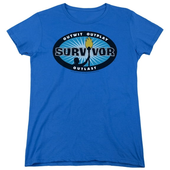 Survivor Blue Burst Women's T-Shirt Royal Blue