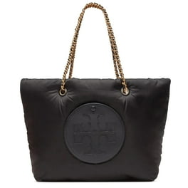 トートバッグ TORY BURCH Woman Tote bags Black 87116 001 T Monogram Embossed Small East-West Tote: Women's Designer