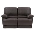 thumbnail image 1 of CorLiving Plush Reclining Bonded Leather Loveseat, 1 of 9