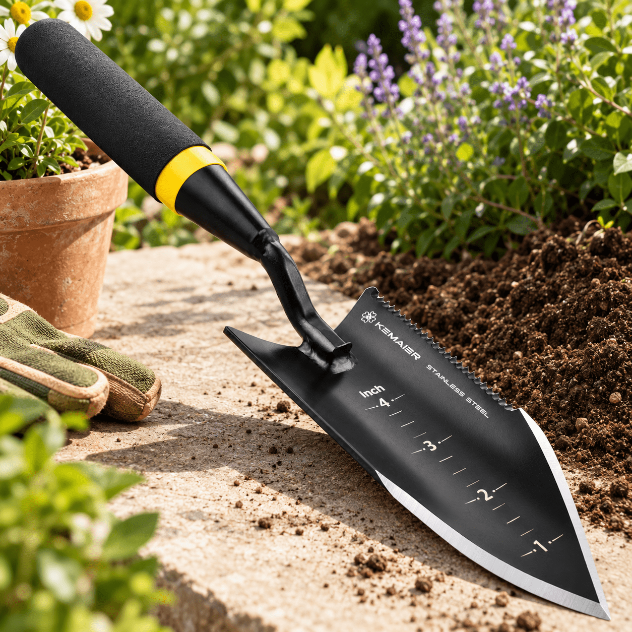 Heavy Duty Gardening Hand Trowel - Stainless Steel Tool