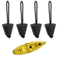 thumbnail image 1 of EcoNesxp 4 Pack Silicone Black Universal Boat Kayak Scupper Plug Set with Rope High Quality Pack Silicone Black Universal Boat Kayak Scupper Plug Set with Rope, 1 of 5