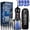 Black & Mouthwash Combo, variant on MySmile LP221 OLED Cordless Water Flosser with UVC Sterilizer Light, Portable Oral Irrigator Electric Dental Flosser Picks for Teeth Cleaning, Braces, Gums, 5 Modes, 8 Jet Tips, Travel Bag, Black