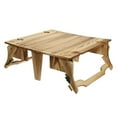 thumbnail image 1 of EIGTHTAIL1pc Table en Bois Pratique Panier de Rangement Pliable Multifonctionnel Table Portable, 1 of 8