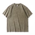 thumbnail image 3 of Tops for Women Short Sleeve Washed Graphic Casual Basic Summer Loose T Shirts Green 5XL, 3 of 3