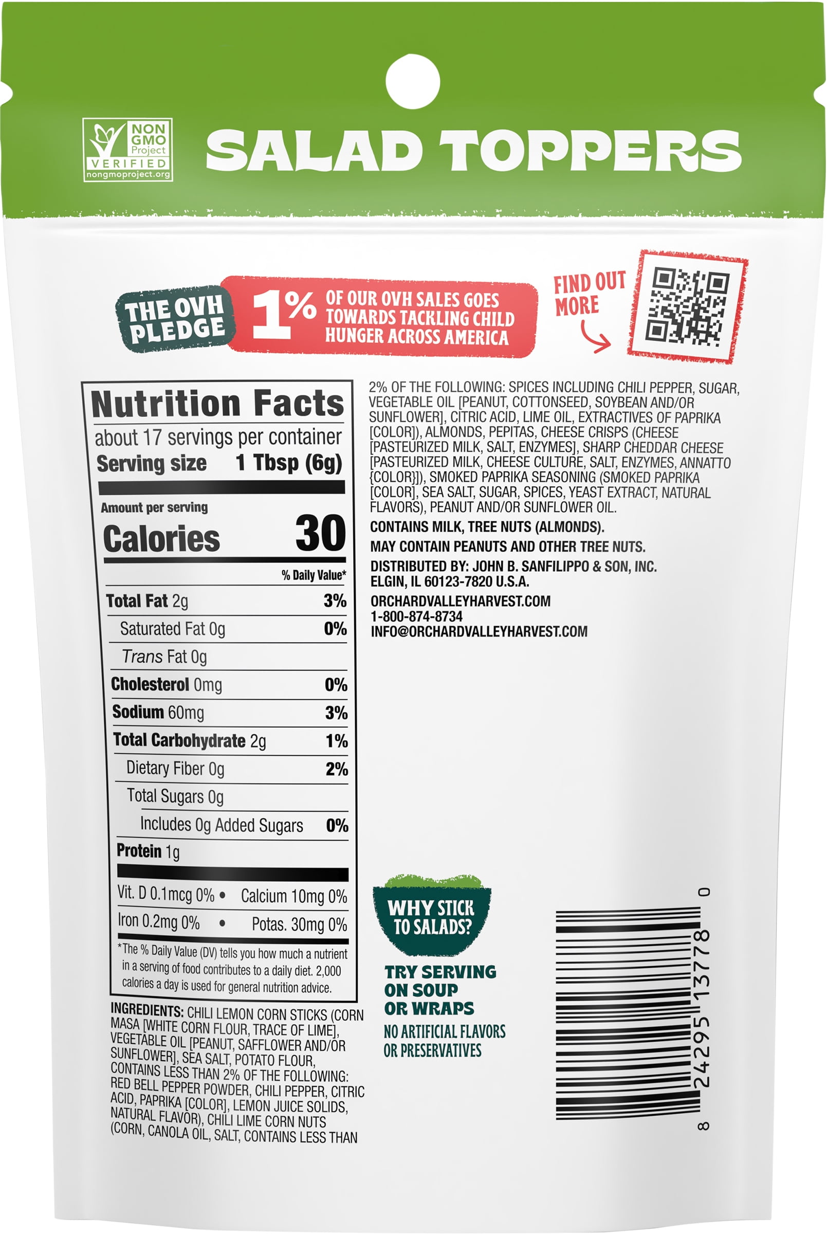 Orchard Valley Harvest Salad Toppers, Zesty Southwest, 3.5 oz