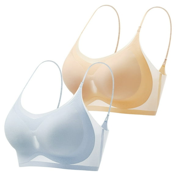 WCJM Thin Bras Summer Thin Plus Size Ice Comfort Bra The Yoga Bra D Bralettes & Lounge Bras