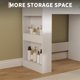 thumbnail image 5 of Makeup Vanity con Lights y Mirror 41" Vanity Escritorio con Stool y Outlets Lighted Vanity Mesa con 10 Bulbs 3 Color Modes 5 Cajones cm de Alturaair cm de Profundidadryer cm de Alturaolder para.., 5 of 8