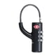thumbnail image 3 of Candado de aduanas, candado de combinación para equipaje, candado de combinación para equipaje con cable de acero, 3 of 4