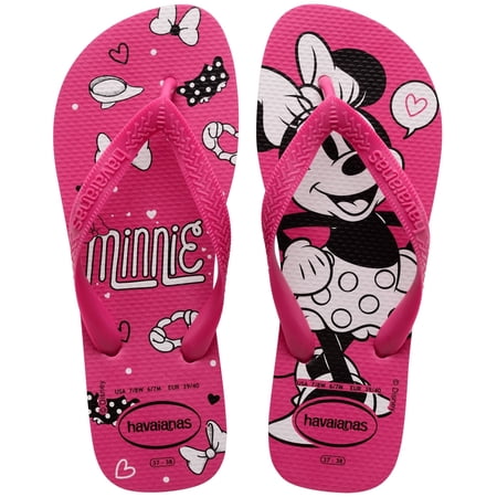 Havaianas Women's Top Disney Minnie Mouse Flip Flop Sandals, Pink, Size 7/8