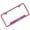 Pink, variant on Jeep License Plate Frame - Laser Etched Cut-Out Frame - Black