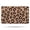 Black and Orange Leopard Print Pattern, variant on Blue Leopard Print Pattern Non Slip Microfiber Bathroom Rugs, Soft Rubber Backing Bath Mats for Bathroom Floor Tub and Shower,17"x27"