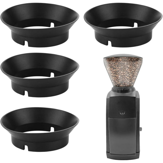 4pcs Gasket Replacement for Baratza Encore Grinder, Silicone Coffee Grinder Gasket Coffee Replacement Ring for Baratza Virtuoso Coffee Grinder & Electric Conical Burr Coffee Grinder(Black)