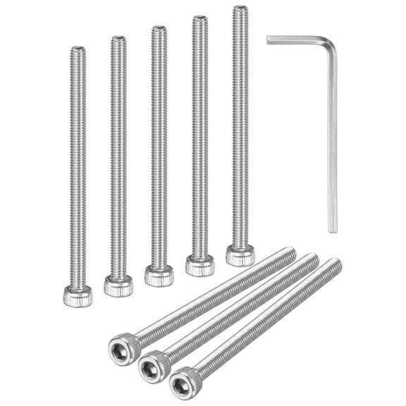 Uxcell 20-Pack M3 x 50mm Hex Socket Head Cap Screws Bolts, 304 Stainless Steel Machine Bolt Full Thread Precision Fasteners