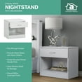 thumbnail image 5 of American Furniture Classics One Drawer White Nightstand, 5 of 6
