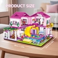 thumbnail image 3 of Set de bloques de construcción CSNRHG Pink Summer Pool Villa 1018 piezas, 3 of 7