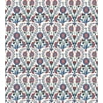 thumbnail image 3 of Moroccan Duvet Cover Set, Old Floral Ornament Pattern with Swirled Florets and Leaf Turkish Art, Decorative 3 Piece Bedding Set with 2 Pillow Shams, Calking Size, Maroon Teal, by Ambesonne, 3 of 3