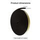 thumbnail image 2 of Self-adhesive Sealing Strip for Doors and Windows, type D 9mm*6mm Soundproof Rubber Strips for Windows (6m) black, 2 of 5
