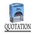 thumbnail image 1 of QUOTATION Self Inking Rubber Stamp Custom Shiny Office Stationary Stamp, 1 of 1