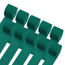 Crepe Paper Streamers White Streamers Party Decorations for Birthday Party Wedding Ceremony Dark Green-1.8 in x 82 Ft