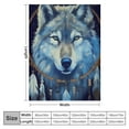 thumbnail image 4 of BCIIG Wolf Feathers Moon Warm Lightweight Blanket Soft Fleece Blankets All Seasons for Living Rooms Sofa Decor Cow Gifts Blanket 40x50in, 4 of 6