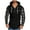 Black, variant on Men's Hoodes Plaid Patchwork Hooded Collar Button Decoration Sweatshirt Long Sleeve Sports Pullover Tops Long Sleeve Hoody Top