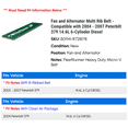 thumbnail image 2 of Fan and Alternator Multi Rib Belt - Compatible with 2004 - 2007 Peterbilt 379 14.6L 6-Cylinder Diesel 2005 2006, 2 of 2