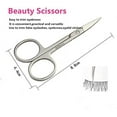 thumbnail image 4 of Juego de pinzas de acero inoxidable de 7 piezas para recortar cejas, aplicar pestañas postizas y herramientas de extensión Kit profesional para el cuidado de cejas y pestañas, 4 of 8