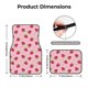 thumbnail image 5 of Fotbe Strawberries Juego de 4 Tapetes para Auto con Estampado – Alfombrillas de Goma Reforzada, Diseño Antideslizante, Protección para Todo el Año – Vehículos, Autos, Camionetas y SUVs, 5 of 7