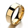 thumbnail image 6 of 8mm Blue/Gold/Rose Gold/Silver/Black Stainless Steel Ring Men/Women's Band Rings, 6 of 9