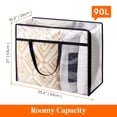 thumbnail image 4 of Bolsas de almacenamiento de ropa Lifewit, 90 L, plástico transparente, paquete de 4, 4 of 9