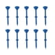 thumbnail image 2 of Pack de 10 clavos no limitantes de vidrio de golf – Soporte de plástico para tees de golf, PE de baja resistencia, diseño curvo duradero, soporte estable para la bola, surtido multicolor, 2 of 6