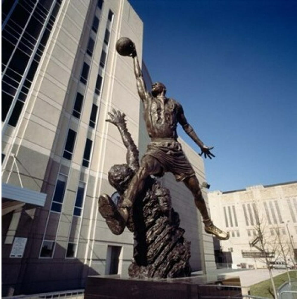 Michael Jordan Statue United Center Chicago Poster Print by Panoramic