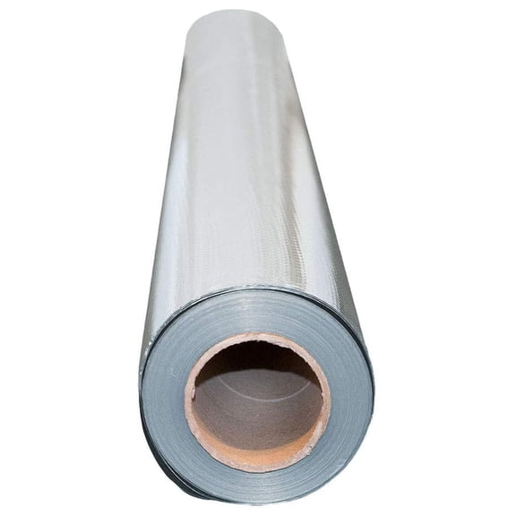 500 sq ft Aluminum Barrier Insulation - Sauna Vapor Barrier, Waterproof, 8 Mil - Solid Roll (4ft x 125ft) for Heat Shielding & Moisture Protection