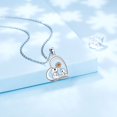 thumbnail image 3 of Rynsito Mom Elephant Necklace, Sterling Silver Heart Pendant Necklace Jewelry Gift for Women Mom Nana Wife, 3 of 4
