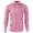 a-Red15038, variant on Mens Long Sleeve Button Down Shirt With Classic Gingham Check Pattern Relaxed Fit Casual Formal Shirt For Office Work Daily Wear Pink XXL
