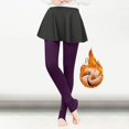 thumbnail image 2 of WULMLEO Fleece Lined Tights Women Thermal Pantyhose Leggings Casual Winter Warm Thicken Stockings Tights High Waist Yoga Pant Purple One Size, 2 of 5