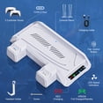 thumbnail image 2 of PS5 Stand with Cooling Fan, PS5 Cooling Station with Dual Controller Charging Station,PS5 Accessories for PS5 Standard Edition & Slim Edition & Pro Edition Consoles - 3 Levels Fan White, 2 of 7