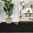 thumbnail image 6 of BESTVUE Runner Rug Outdoor Non Slips Carpet Runners Indoor Utility Area Rugs Mat for Kitchen Hallway Entryway Garage with Rubber Backing Striped Black 2ft x 15ft, 6 of 7